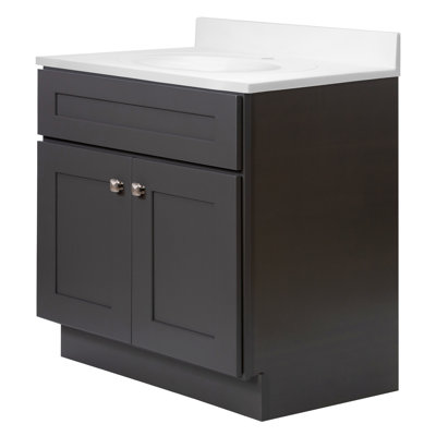 Meuble-lavabo de 31 po avec plateau Brookings, entièrement assemblé