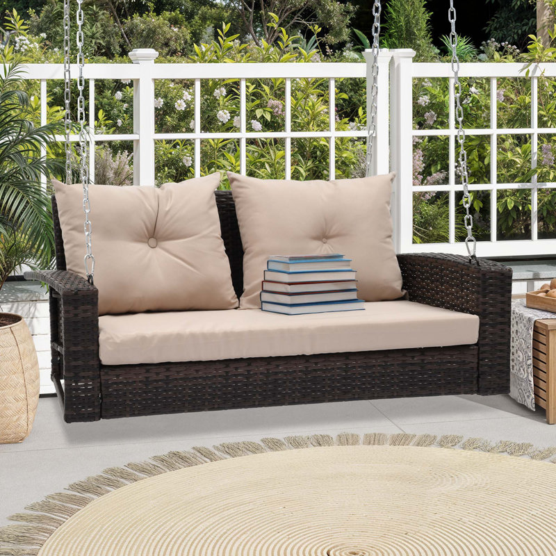 Balancelle pour 2 personnes, Brun / brun clair