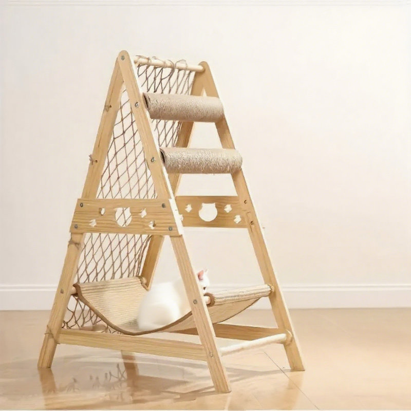 Cat Hammock Bed With Scratching Post