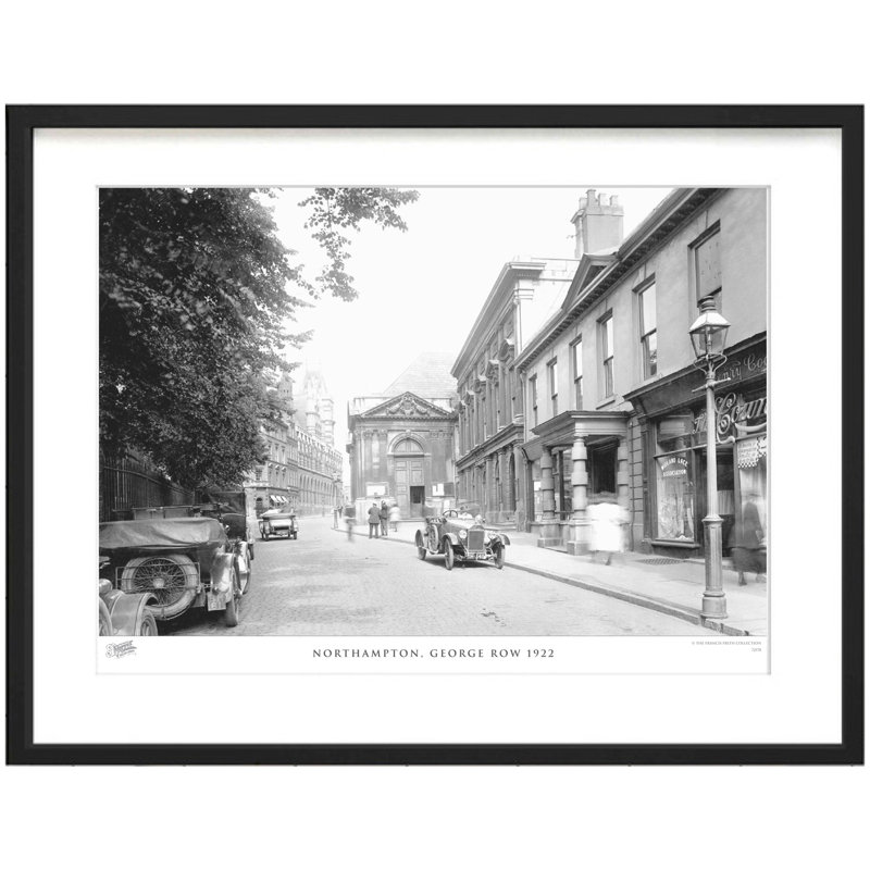 Northampton, George Row 1922 - Single Picture Frame Print, 45cm H x 60cm W x 2.3cm D