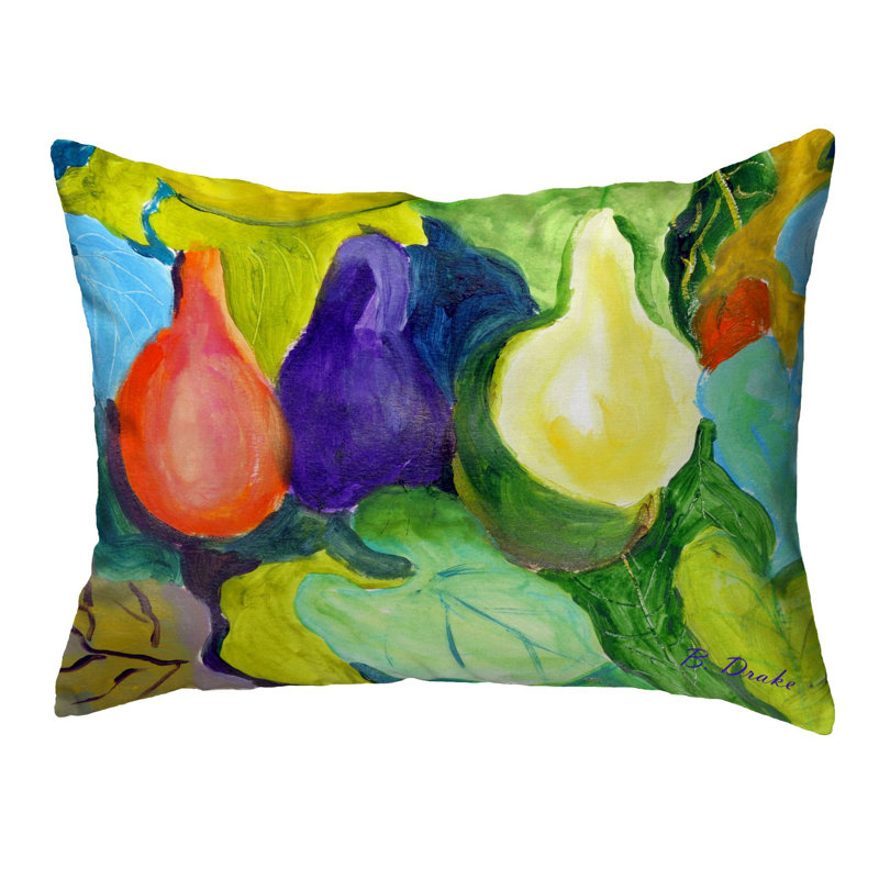 Outdoor Reversible Throw Pillow
