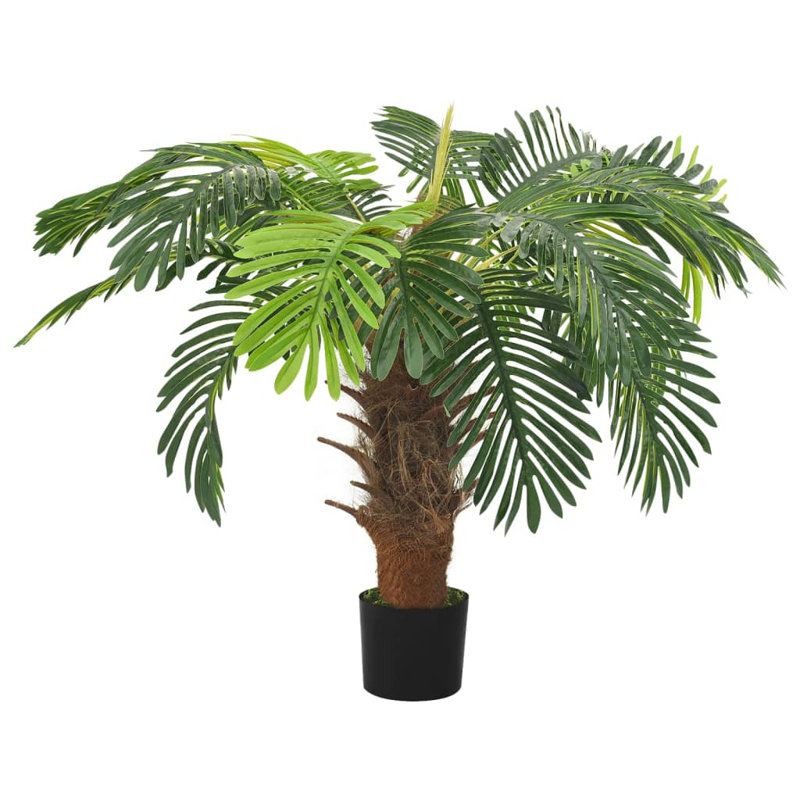 Faux Palm Tree in Pot, 90cm H x 90cm W x 90cm D