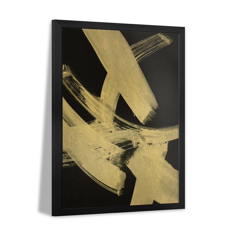 «Gold Magic I» - reproduction d'art murale - affiche de galerie, H 24 po x l 16 po