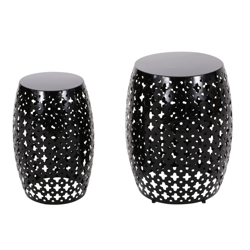 Ensemble de tables de bout Oweta, Noir