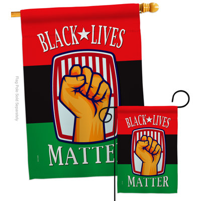 Double Sided 40'' H x 28'' W Polyester Flag Set