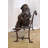 Three Emotional Monkeys on Bench Bronze Statue  57" x 20" x 43"H.