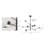 Modern 8 Light LED Black Linear Chandelier