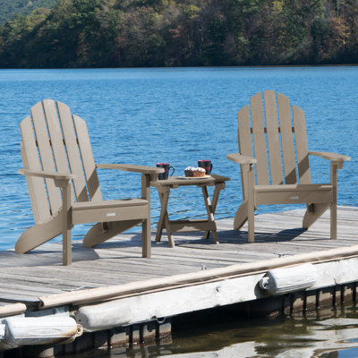 Chaise Adirondack en plastique avec table Anette