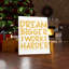 Dream Bigger Work Harder - Wrapped Canvas Print