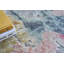 Rectangle Floor Art Abstract Hand-Knotted Bamboo Slat/Seagrass Area Rug in Silver/Blush-2131331747