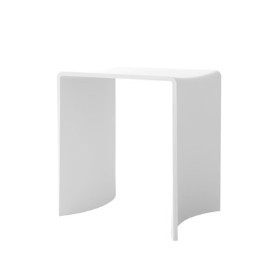 Eloise Shower Stool In Matte White