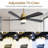 Sofucor 52" 5-Solid Blade Smart Modern Ceiling Fan with LED Light,Remote-133441930