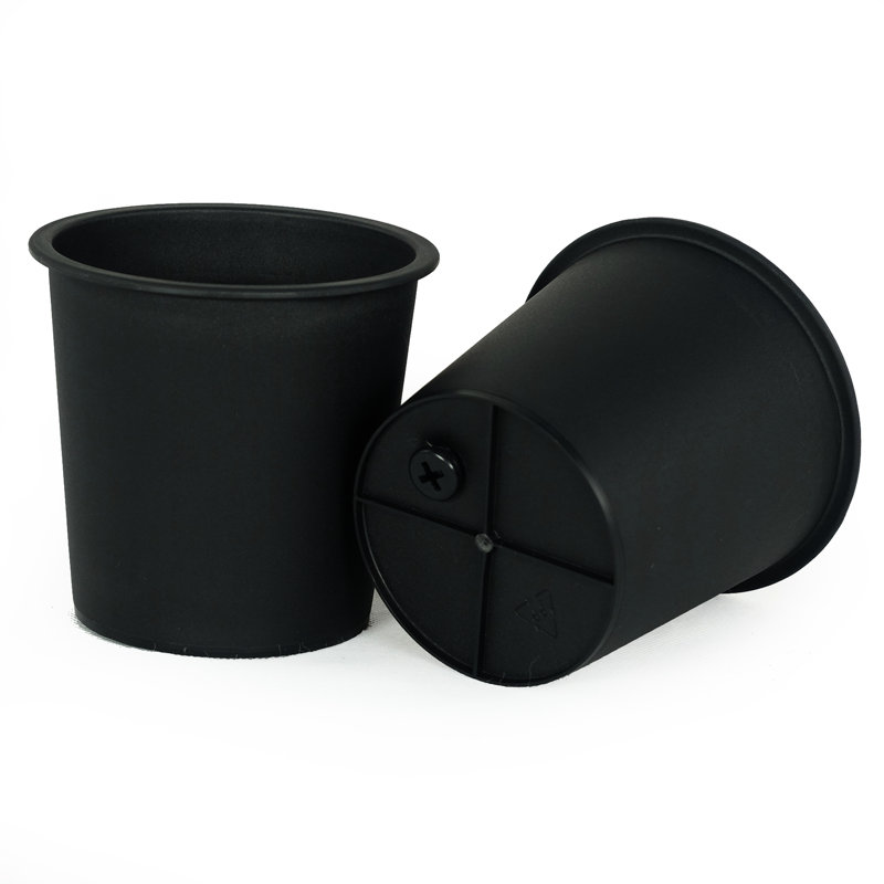 5" Black Plastic Nursery Container - Round Garden Pots With Drainage  5 . Construction. All-Weather Durability. Ideal For Planting And Storage. Fade Crack Plant Pot . For
