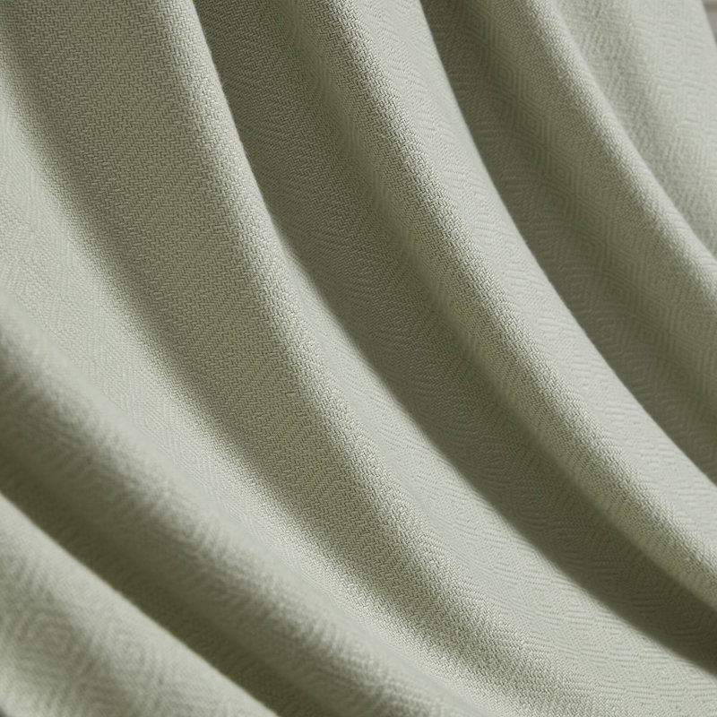 Couverture vert sauge de qualité supérieure, mélange de coton et de bambou, décoration intérieure confortable
