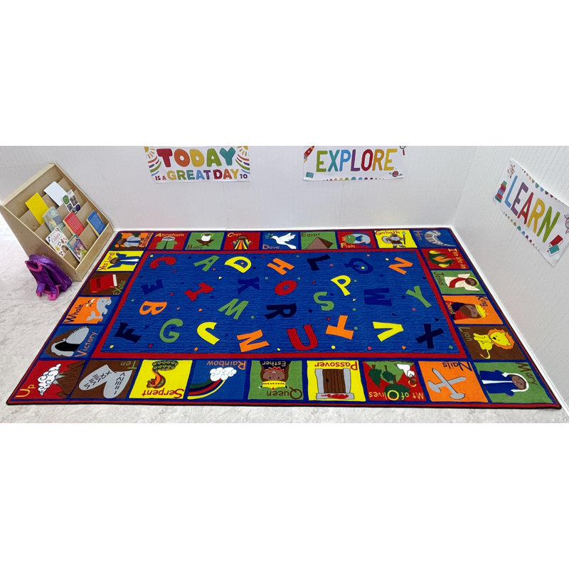 Tapis de classe KidCarpet.com Bible, Rectangle 6 pi x 8 pi 6 po