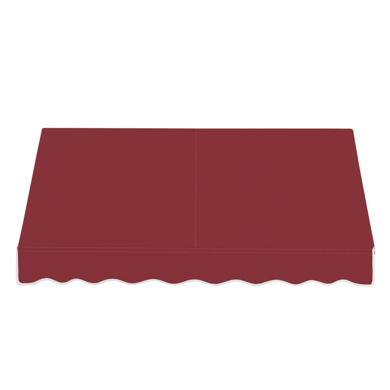 Auvent fixe en tissu acrylique rétro Awntech Dallas, H 24 po x l 76,5 po x P 48 po, Bourgogne