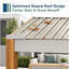 10 pi. L 10 pi. D Pergola d'extérieur avec toit à persiennes réglable et structure en aluminium à grain de bois