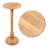 Leopold 24.5" Cottage Mango Wood Pedestal Round Drink Table and Decorative End Table-1258891744