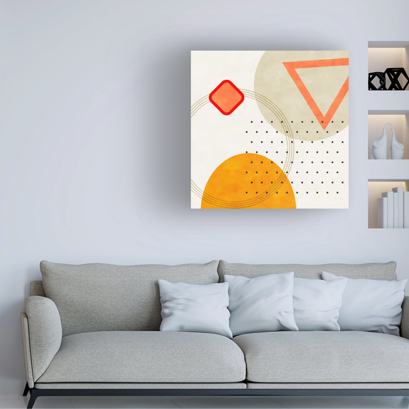 Impression sur toile, bolognaise du Bauhaus, H 18 po x l 18 po