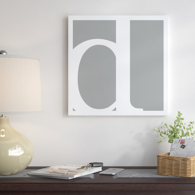 « pi 6 », art textuel sur toile tendue blanc et gris, H 12 po x l 12 po x P 0,75 po