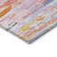 Tapis extérieur lavable abstrait corail et jaune 10 pi x 14 pi