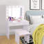 Addeline 31.5" Makeup Vanity Set with Lighted Mirror and Stool