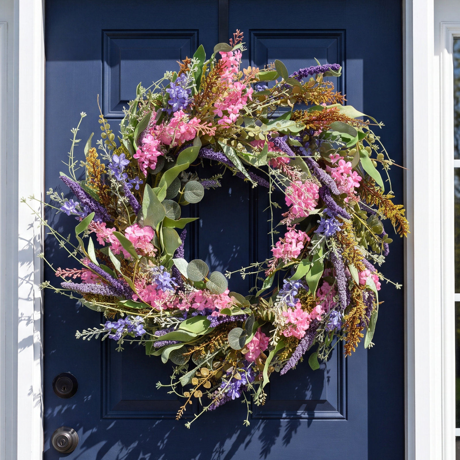 Leshea 22" Handcrafted Berry Everyday Wreath