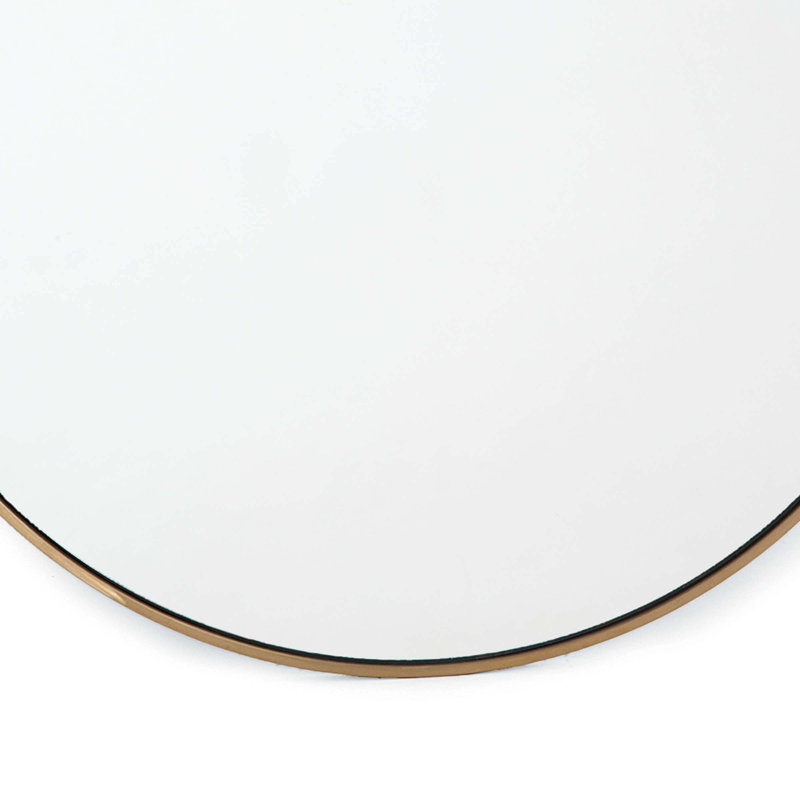 Metal Wall Mirror, Brass