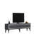 Stylish TV Stand, Anthracite & Silver, 70.9 x 17.6 x 11.6 inches | 100% Melamine Coated Particle Board, Thickness: 0.7 inches | Durable, Modern Design Perfect for Living Room & Entertainment Spaces, Easy Assembly-1998831749