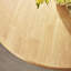 Tamala Round Dining Table In Solid Wood - Traditional Rustic Farmhouse Kitchen-104469529