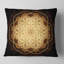 Coussin arrondi à motif floral brun et fractal-29463265-29463268