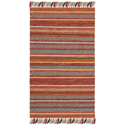 Montauk Hand Woven Cotton Striped Rug