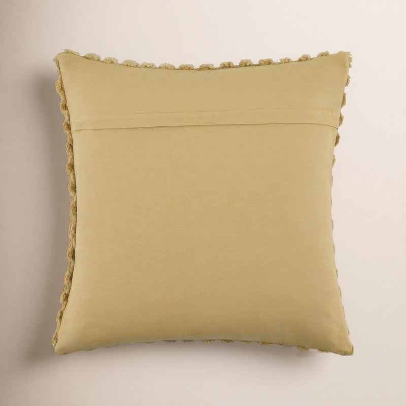 Nathanson Nathanson Novoli Accent Pillow, Tan, Square 18", Duck Down