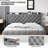 Bed Frame With Upholstered Wingback Headboard-922651384-922651382