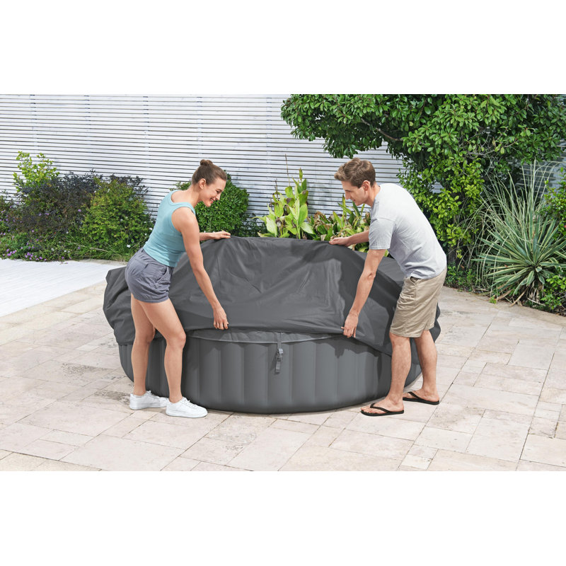 Lay-Z-Spa Energysense  Thermal Round Hot Tub Cover 170Cm (67 In.), 71cm H x 236cm W x 236cm D