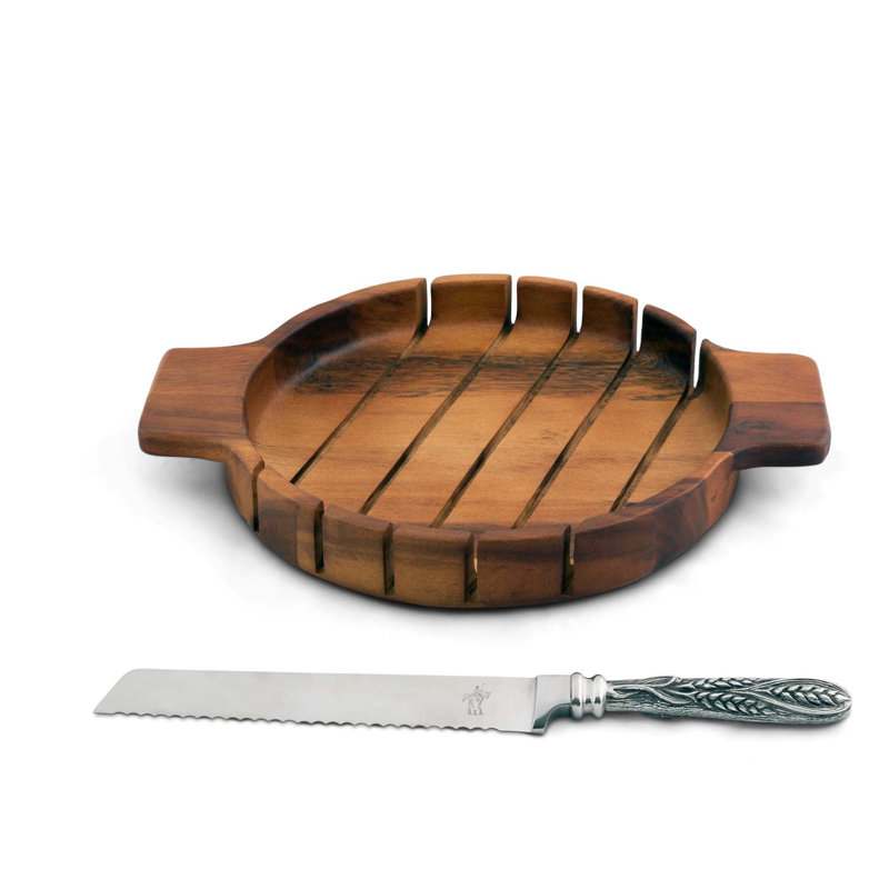 Vagabond House Harvest Acacia Wood Bread Board