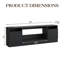 70" TV Stand with Storage Cabinets, Modern Wooden Entertainment Centre-1080907812