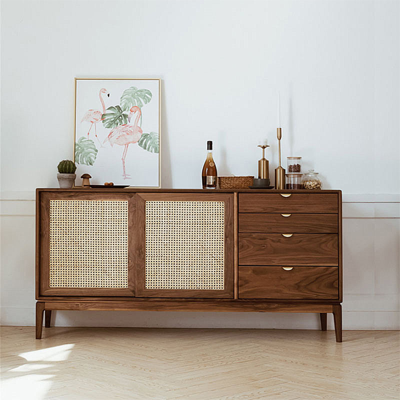 Armoire de rangement et buffet moderne et minimaliste, H 35,43 po x l 62,99 po x P 17,72 po