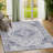 Zehorit Machine Washable Vintage Area Rug in Blue/Beige/White for Living Room, Hallway Runner, Entryway Rug-687906021
