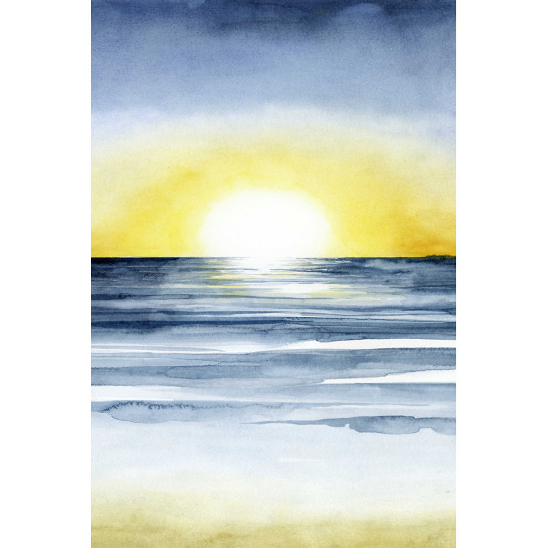 Coucher de soleil triptyque II, H 48 po x l 32 po