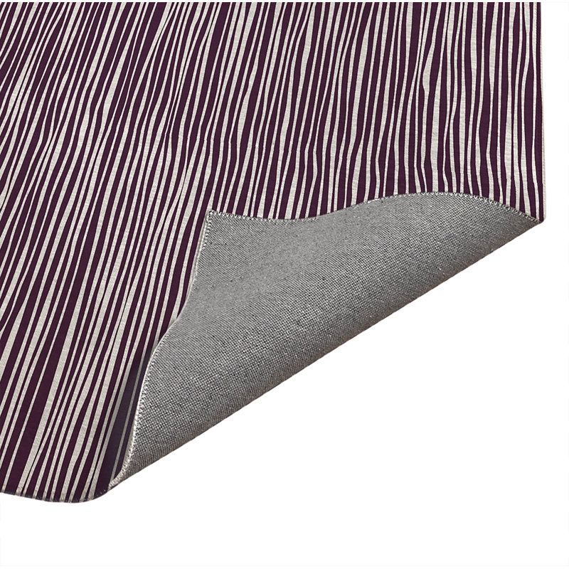 Tapis de cuisine à profil bas Thick N Thin, Aubergine, Rectangle 5 pi x 7 pi