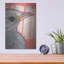  «Blue Bird And Red Trees» par Bebe Keith, art mural en métal, 12 po x 16 po-1348092947