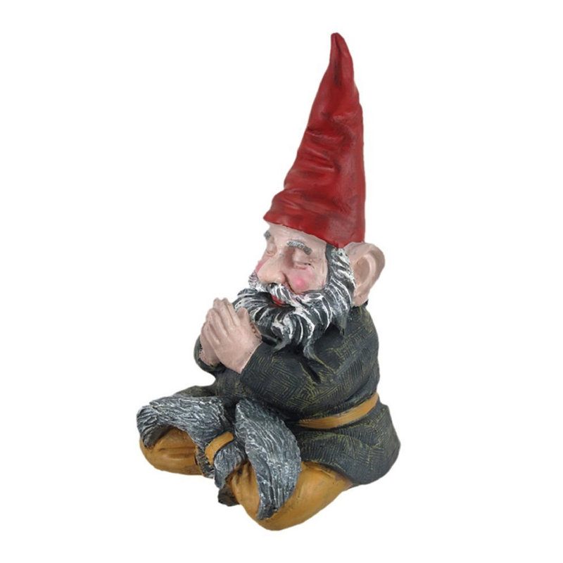 Old World Gnomes Meditating ZEN "Mordecai" Gnome Garden Statue