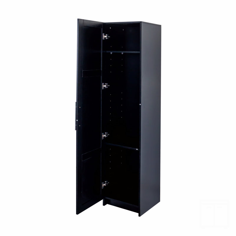 Armoire de rangement murale empilable, Noir
