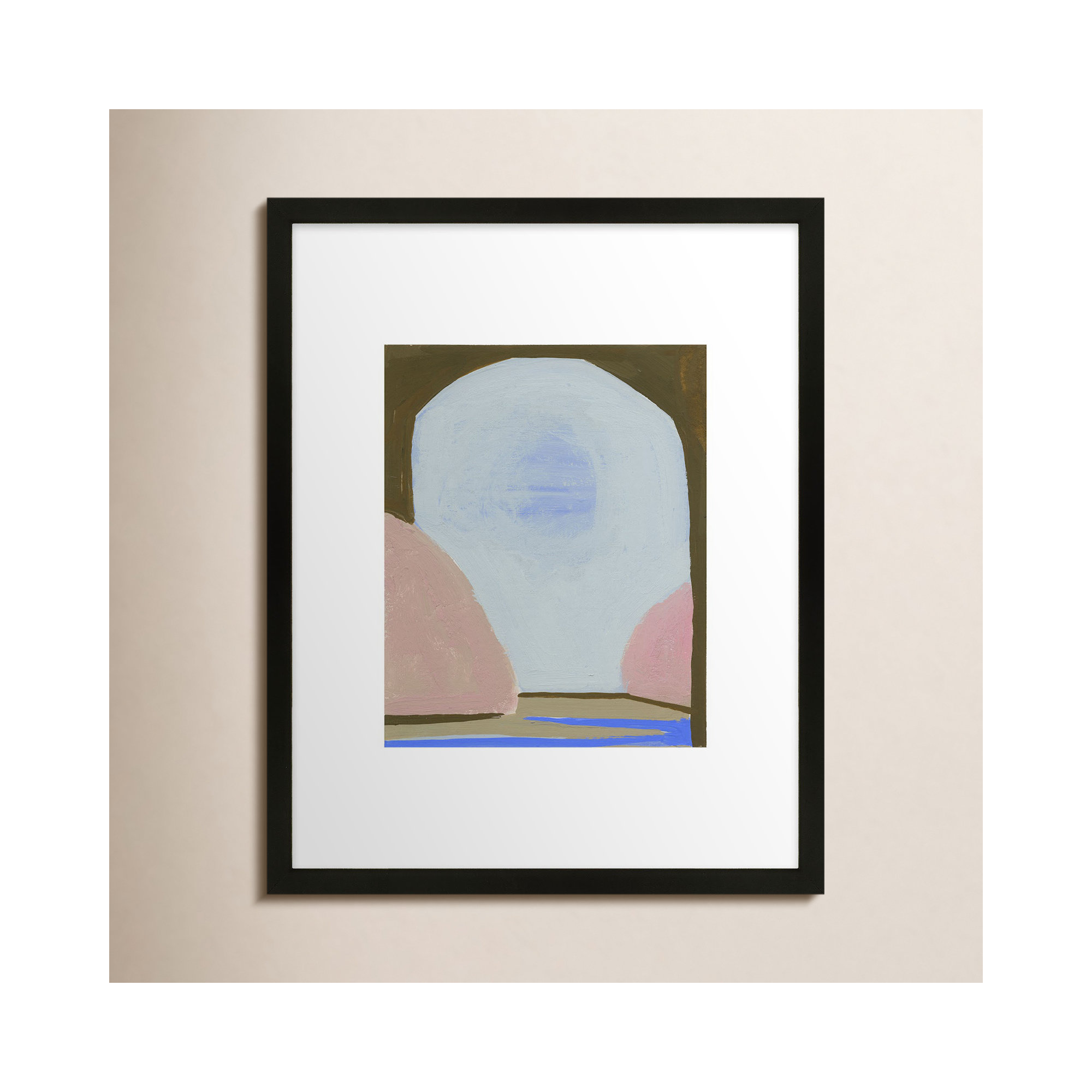 Morning Sky 3 by Andrea Stokes, Black Framed, 20" H x 16" W