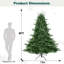 Arbre de Noël artificiel vert conique non éclairé-457425991