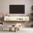 Josefita 71"W Floating TV Stand Wall Mounted with LED Lights, TV Cabinet, Media Console, TV Stand with 20 Color LEDs-1360995521