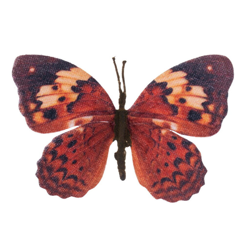 Pince papillon de 4,5 po Dakota Fields, brun et brun clair, 12 par sac.