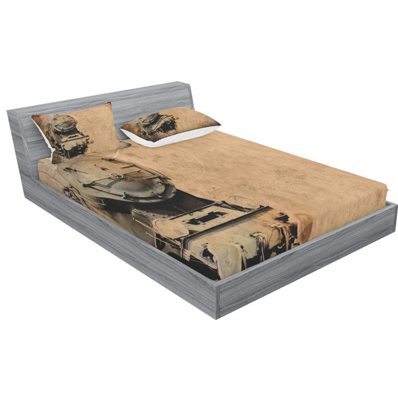 Ensemble de draps Antique, Ensemble de draps pour lit double avec 2 taies d'o