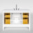Alexxis 48 in. Single Sink Freestanding Bath Vanity in Matte White with Carrara Marble Top-694468403